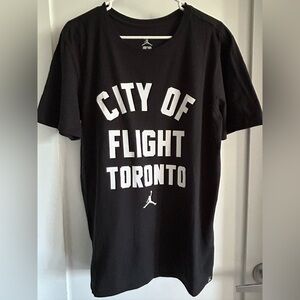 JORDAN Men’s Black and White ‘City of Flight Toronto’ T-Shirt